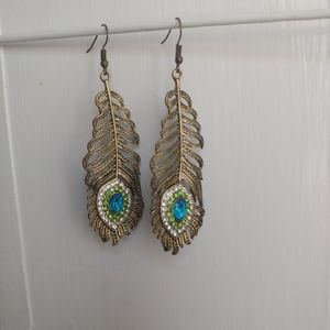 Boutique peacock earrings
